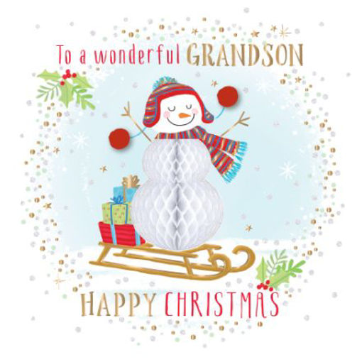 Picture of WONDFERFUL GRANDSON CHRISTMAS CARD